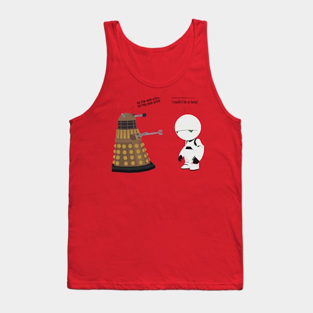 Dalek Marvin mashup Tank Top by JSKerberDesigns